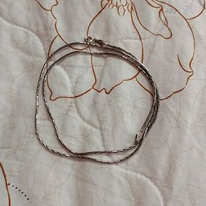 925 Sterling silver snake necklace 20" long